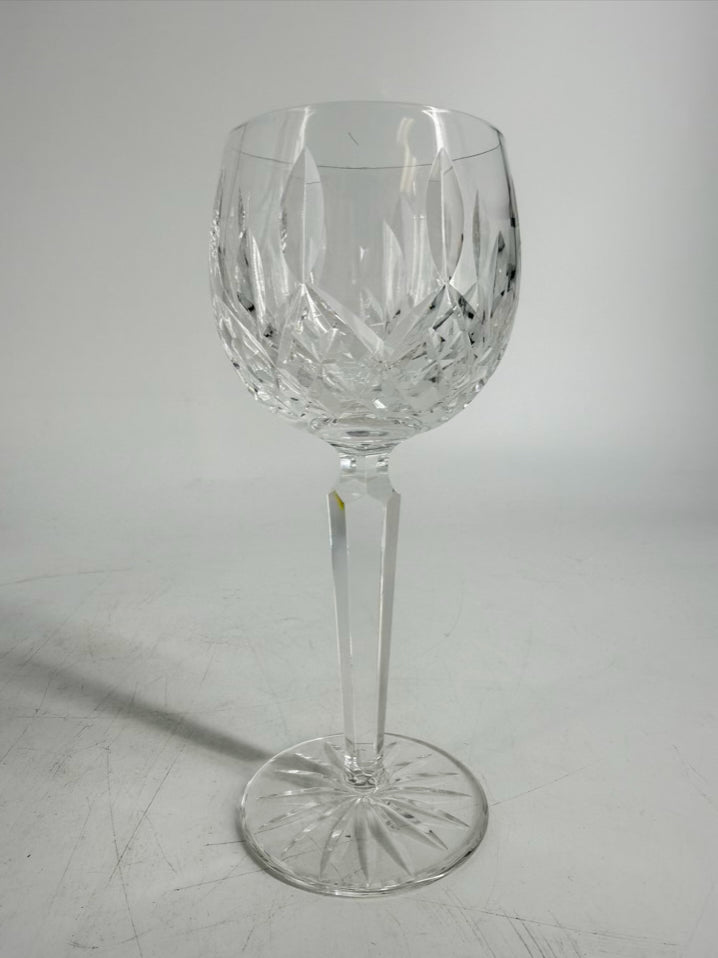 WATERFORD Clear Crystal Set Of 4 Lizmore Wine Glasses