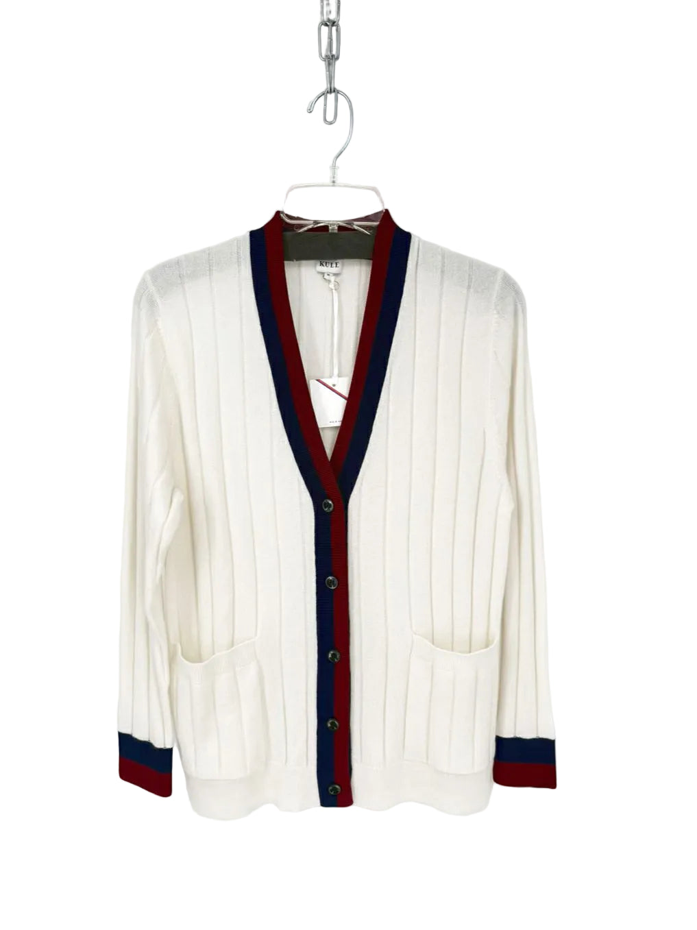 KULE The Sinclair Wmn's Size  M Cream Cashmere Cardigan NWT