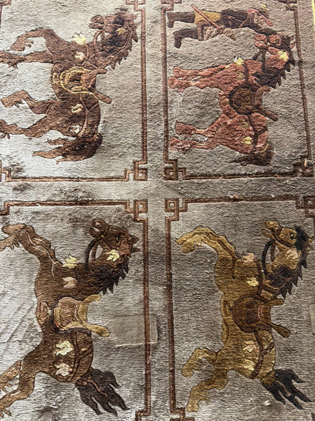 Brown Horse Tapestry w/ Fringe