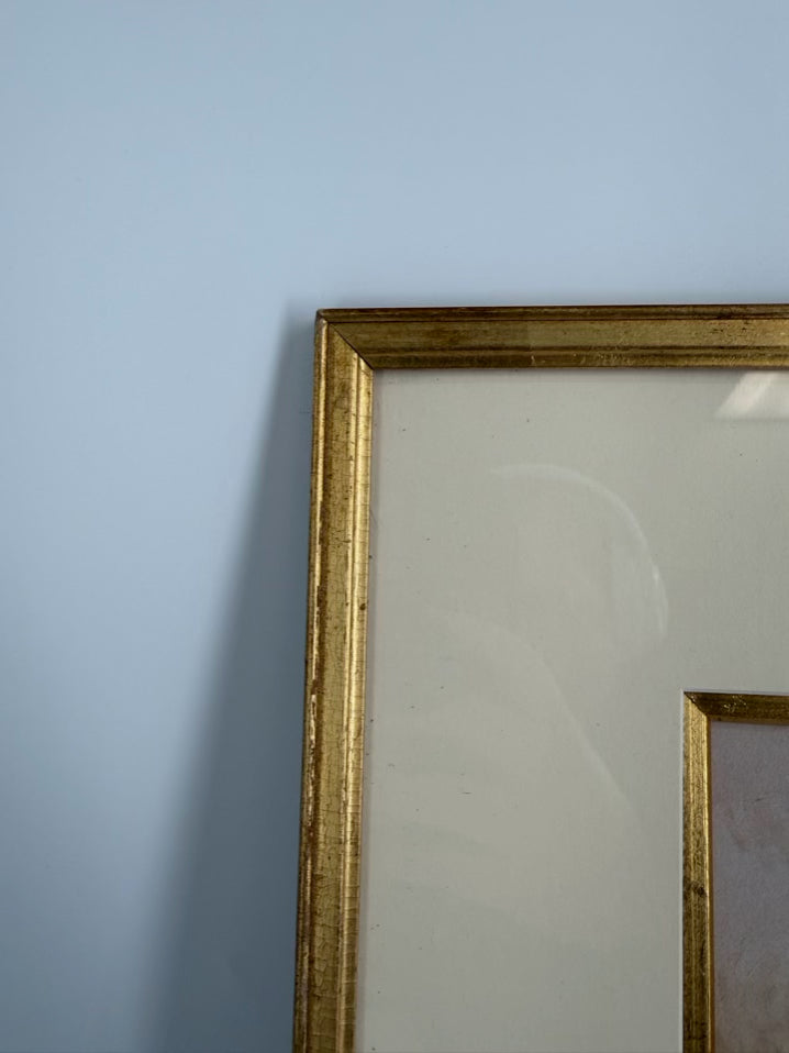 MANZKE Coastal Landscape Painting in Gold Frame