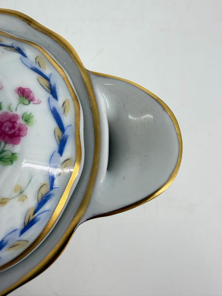 BERNARDAUD Porcelain Artois Bleu Cream & Sugar