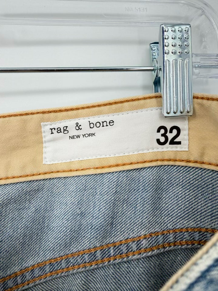 RAG & BONE Wmn's Size 32 Blue Denim Wide Leg Jeans NWT