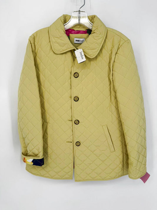 JANE POST Size M Canary Quilted Floral Jacket