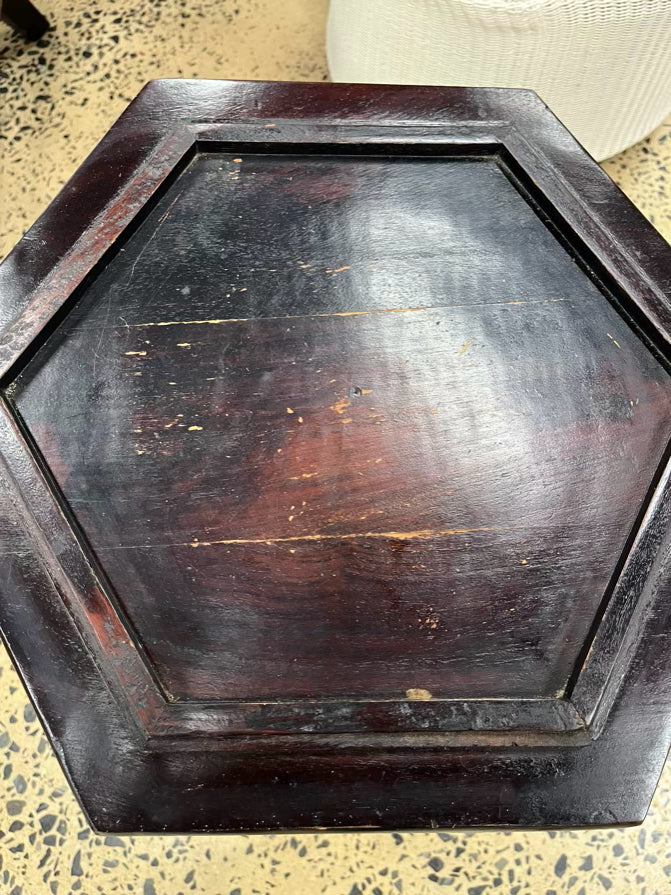 Wood Moroccan Style Occasional Table