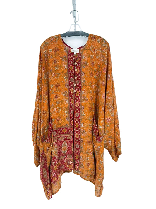 KANTHA BAE Free Size Pumpkin Print Floral Tunic