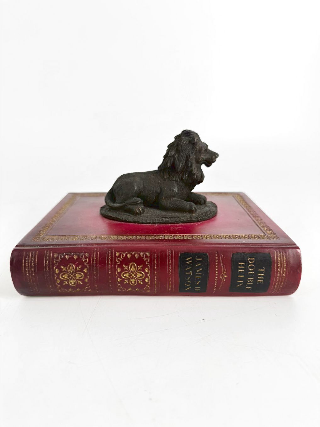 Brown, Red & Bronze Lion Figure