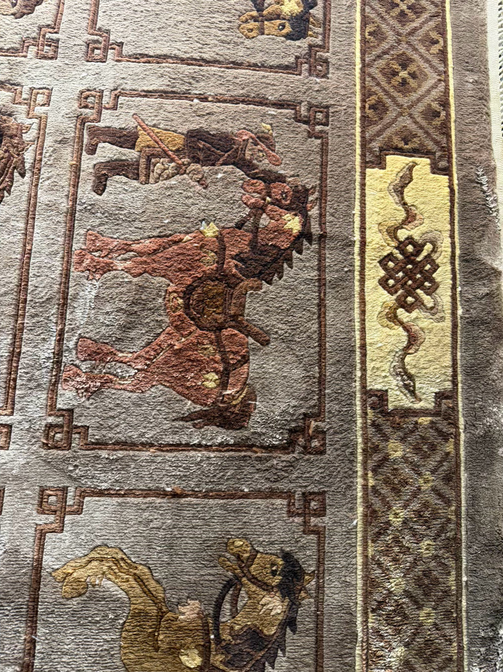 Brown Horse Tapestry w/ Fringe
