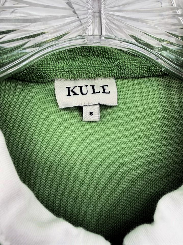 KULE Wmn's Size S Green Terry Cloth Mini Sleeveless Dress