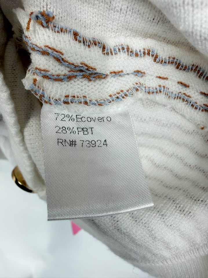 MISOOK Size L Cream Knit Cardigan NWT