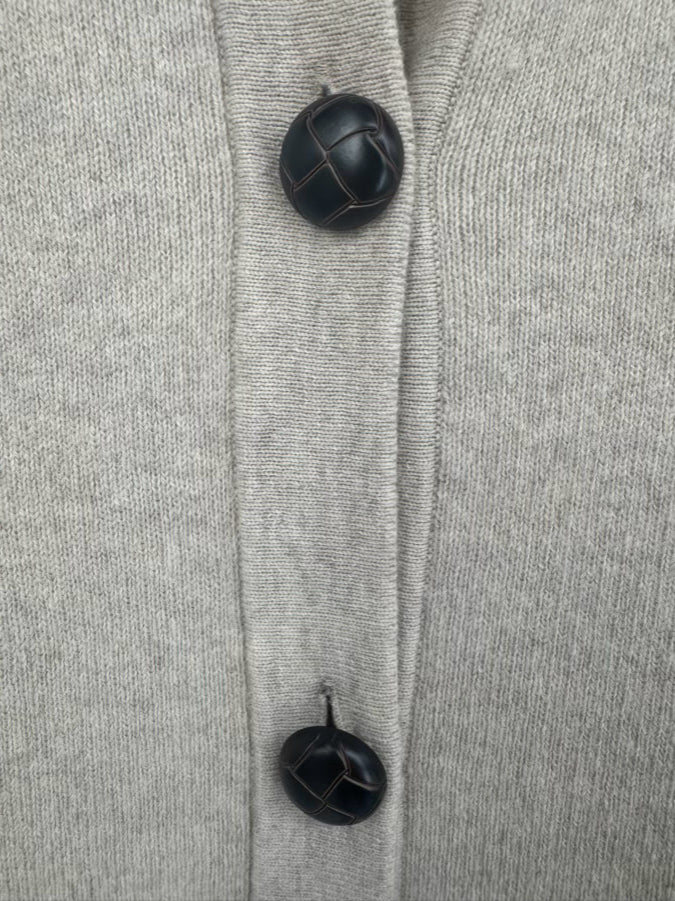 ALASHAN Size XL Sand Merino Wool Cardigan NWT