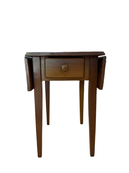 VINTAGE Light Pine Drop Leaf End Table