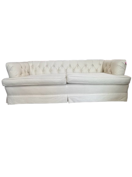 Tuffted Cream Sofa