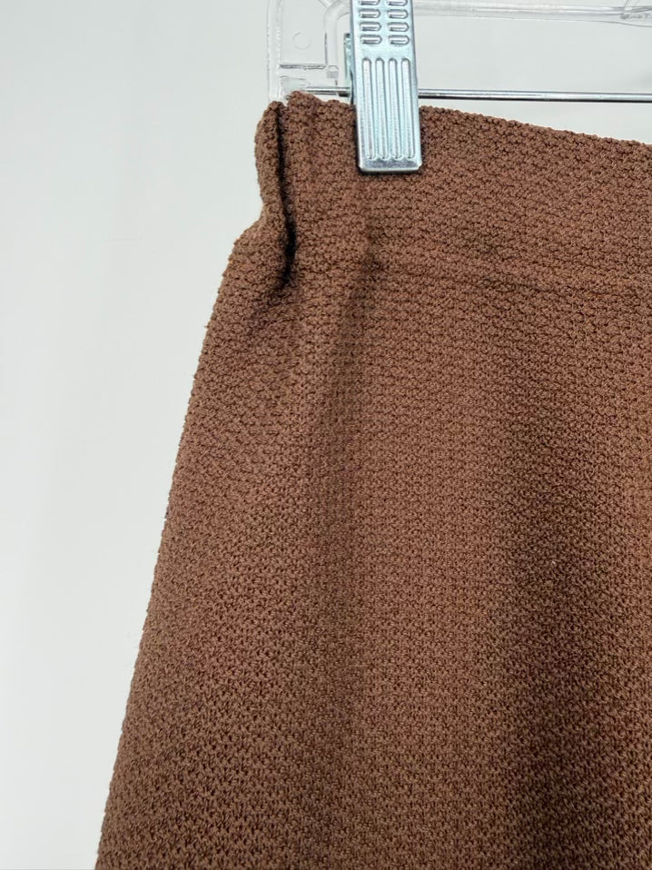 ST JOHN COLLECTION Size 10 Brown Knit Skirt