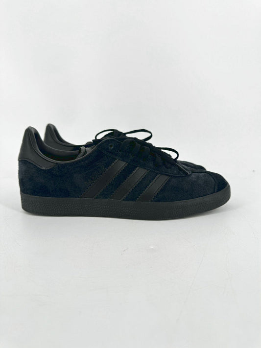 ADIDAS Size 7 Black Suede Leather Sneakers