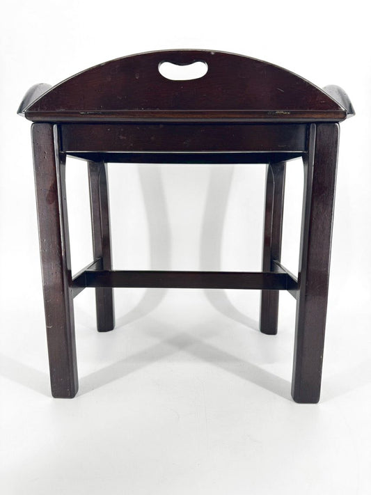 Wood 2-Piece Small Butler's Tray Side Table