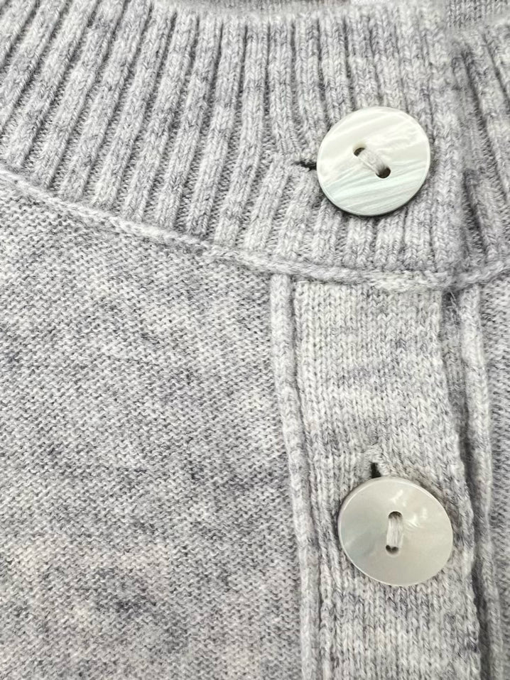 FREE PEOPLE Size M Gray Wool Blend Cardigan NWT