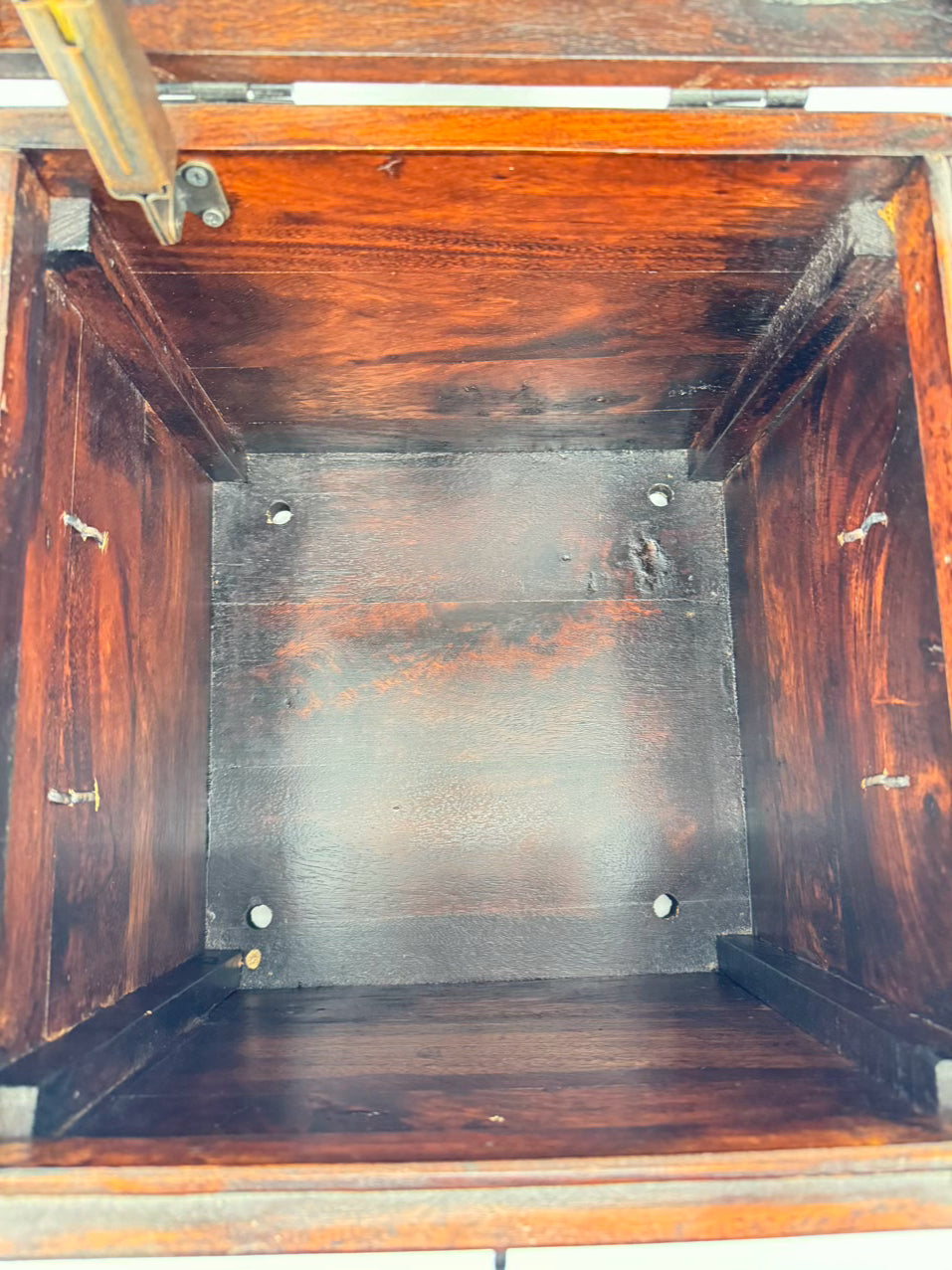 Wood Square Trunk w/ Handles