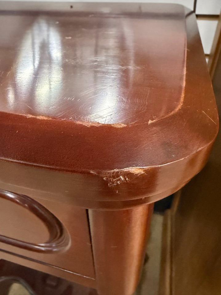DAVIS CABINET CO Wood Victorian End Table w/ Drawer