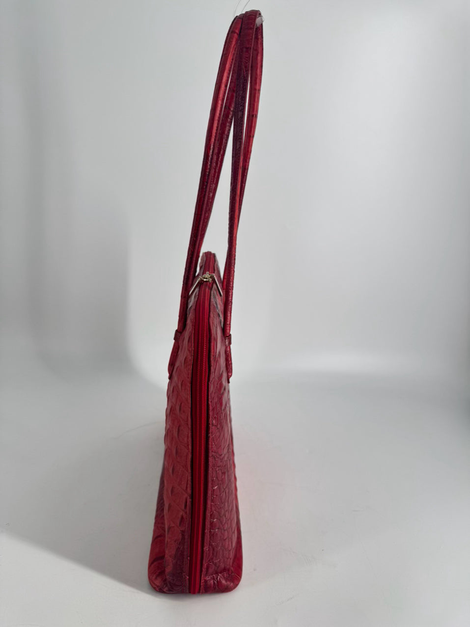 ALGO Red Leather Embossed Purse