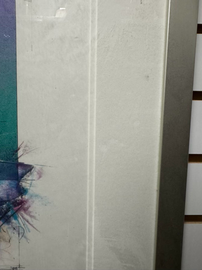WILLIAM GEORGE "A Subtle Shift" Mixed Media in Silver Frame