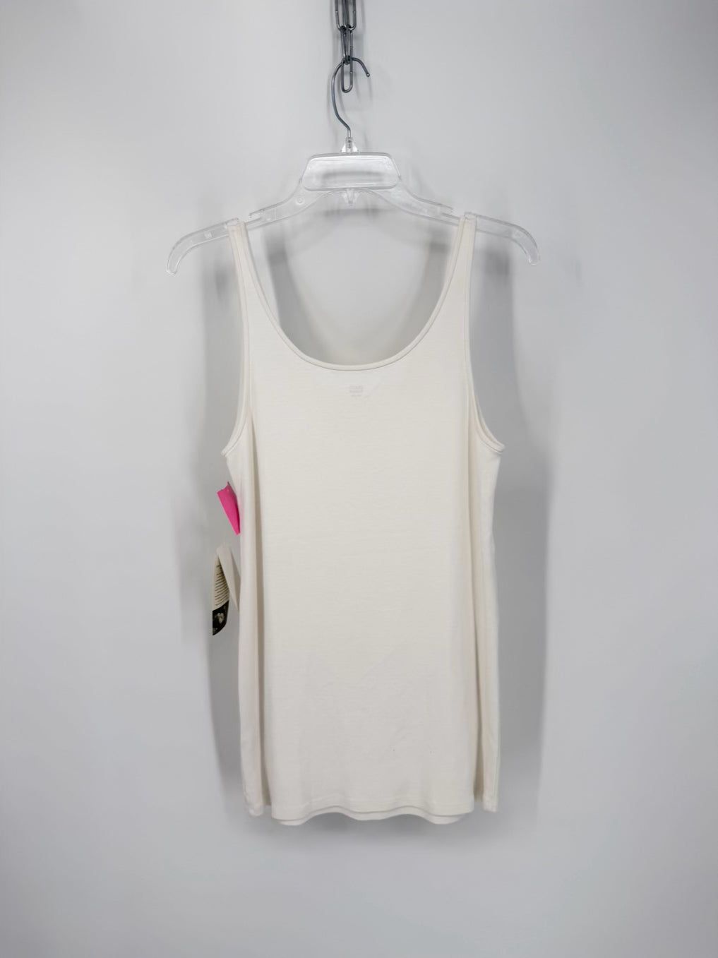 EILEEN FISHER Size L White Details Shell NWT