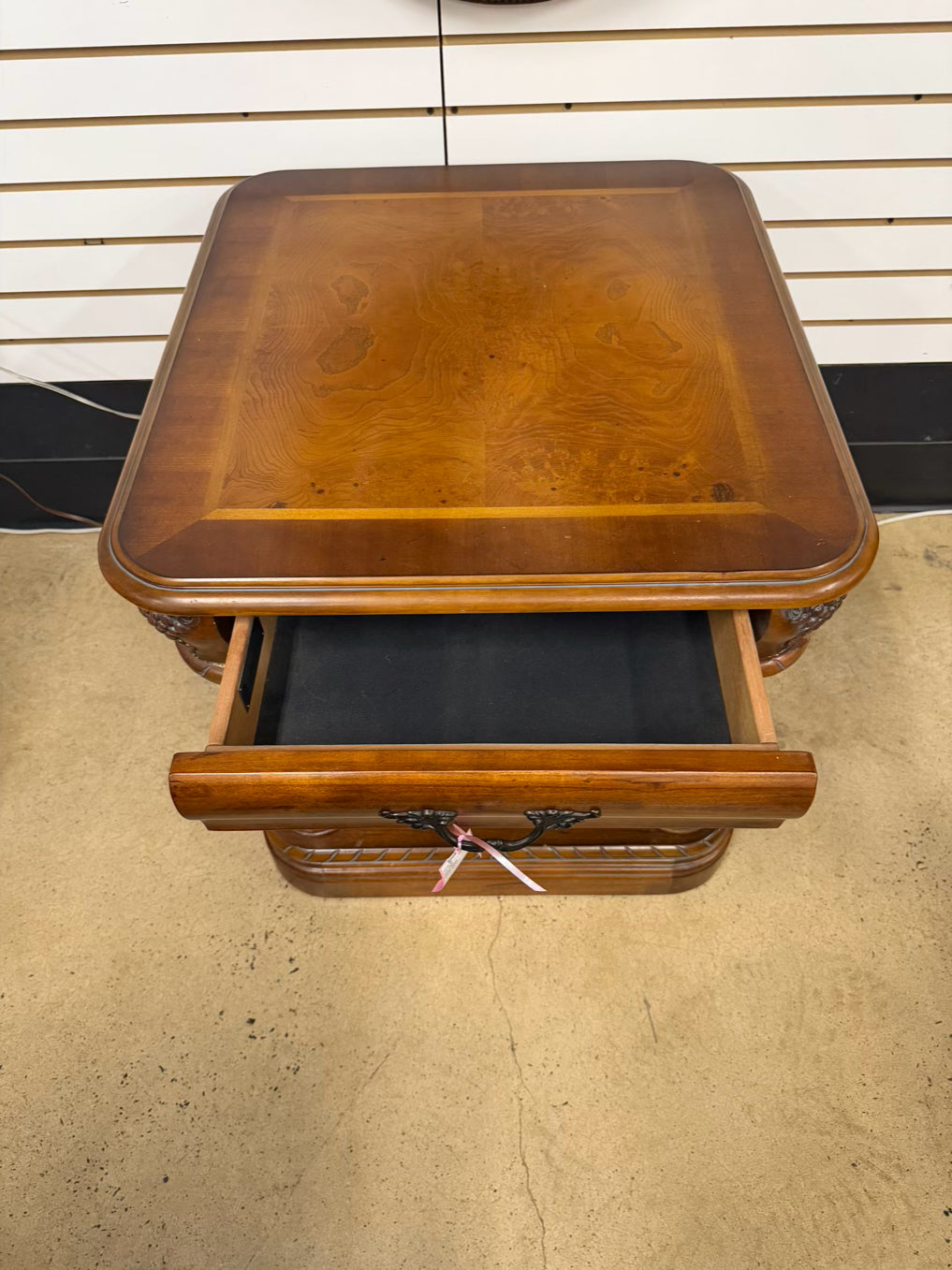ASPEND HOME Medium Wood End Table w/ Drawer