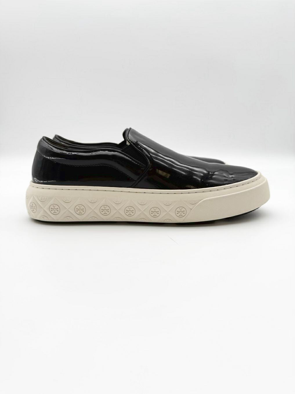 TORY BURCH WMNS Size 9 Black Leather Casual Shoes