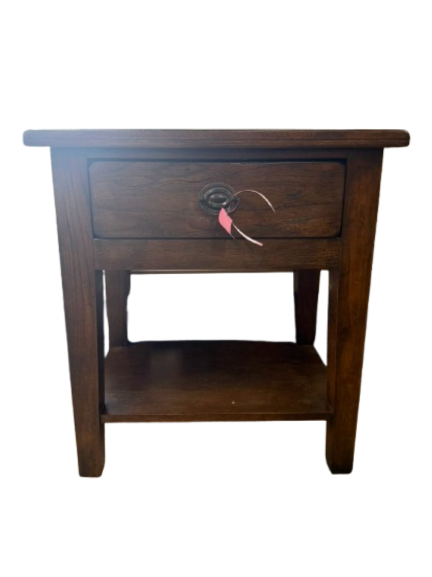 BROYHILL Dark Wood Attic Heirlooms End Table  w/ Drawer