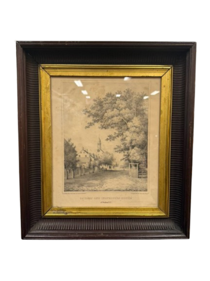 Inspectors House In Salem Etching In Antique Frame