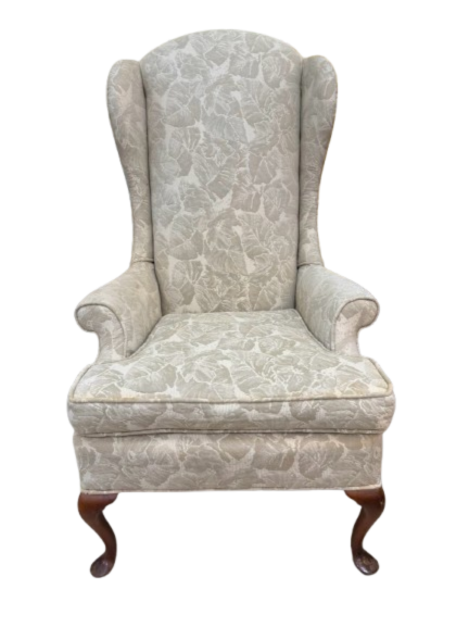 VINTAGE Cream Wing Back Chair