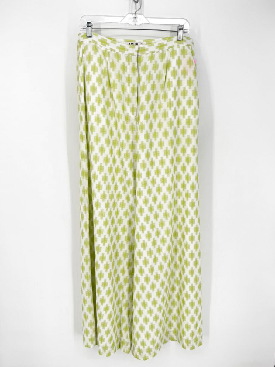 AMUR Size 12 Lime Print Pants NWT