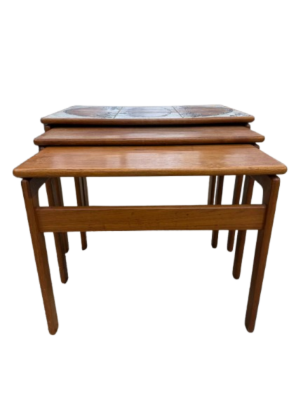 XO Teak Nesting Tables Made In Denmark