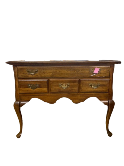 Wood Queen Ann Low Boy w/ Drawers