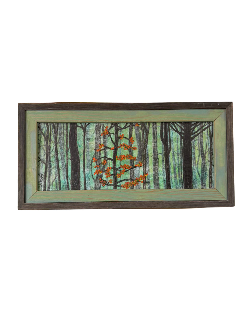 CALHOUN Fall Fruit Painting In Wood Frame