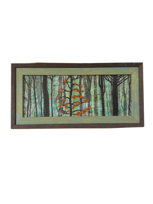 CALHOUN Fall Fruit Painting In Wood Frame