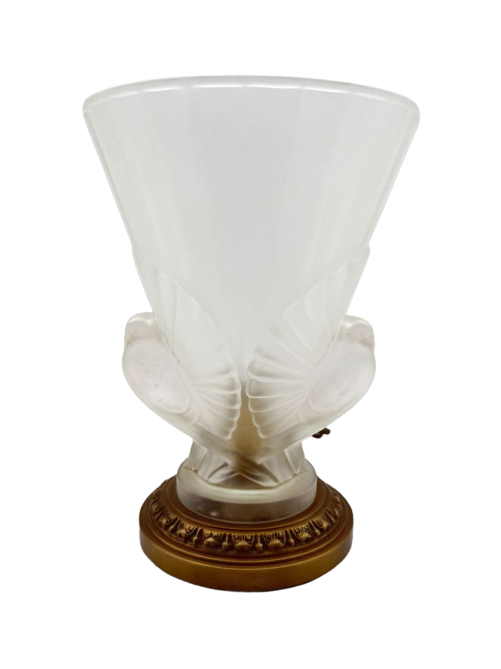 Frosted Glass Torchiere Dove Lamp