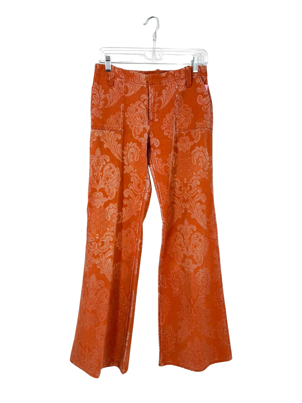 CUSTO BARCELONA Wmn's  Size 8 Orange Flare Pants