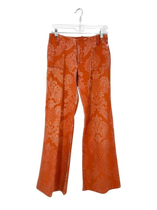 CUSTO BARCELONA Wmn's  Size 8 Orange Flare Pants