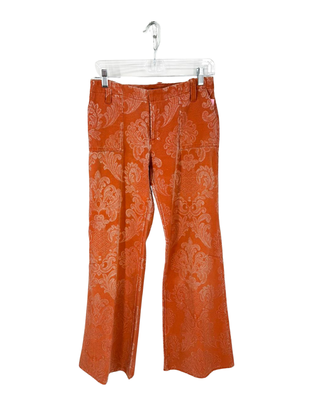 CUSTO BARCELONA Wmn's  Size 8 Orange Flare Pants