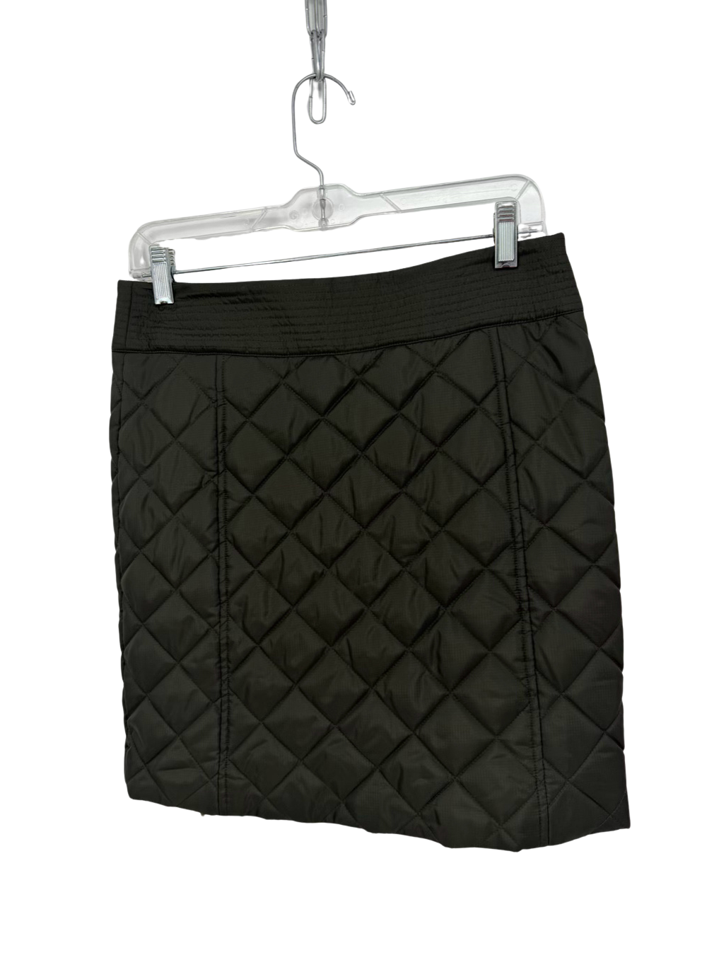MARIE OLIVER Jette Wmn's Size S Army Green Quilted Zipper Detail Skirt