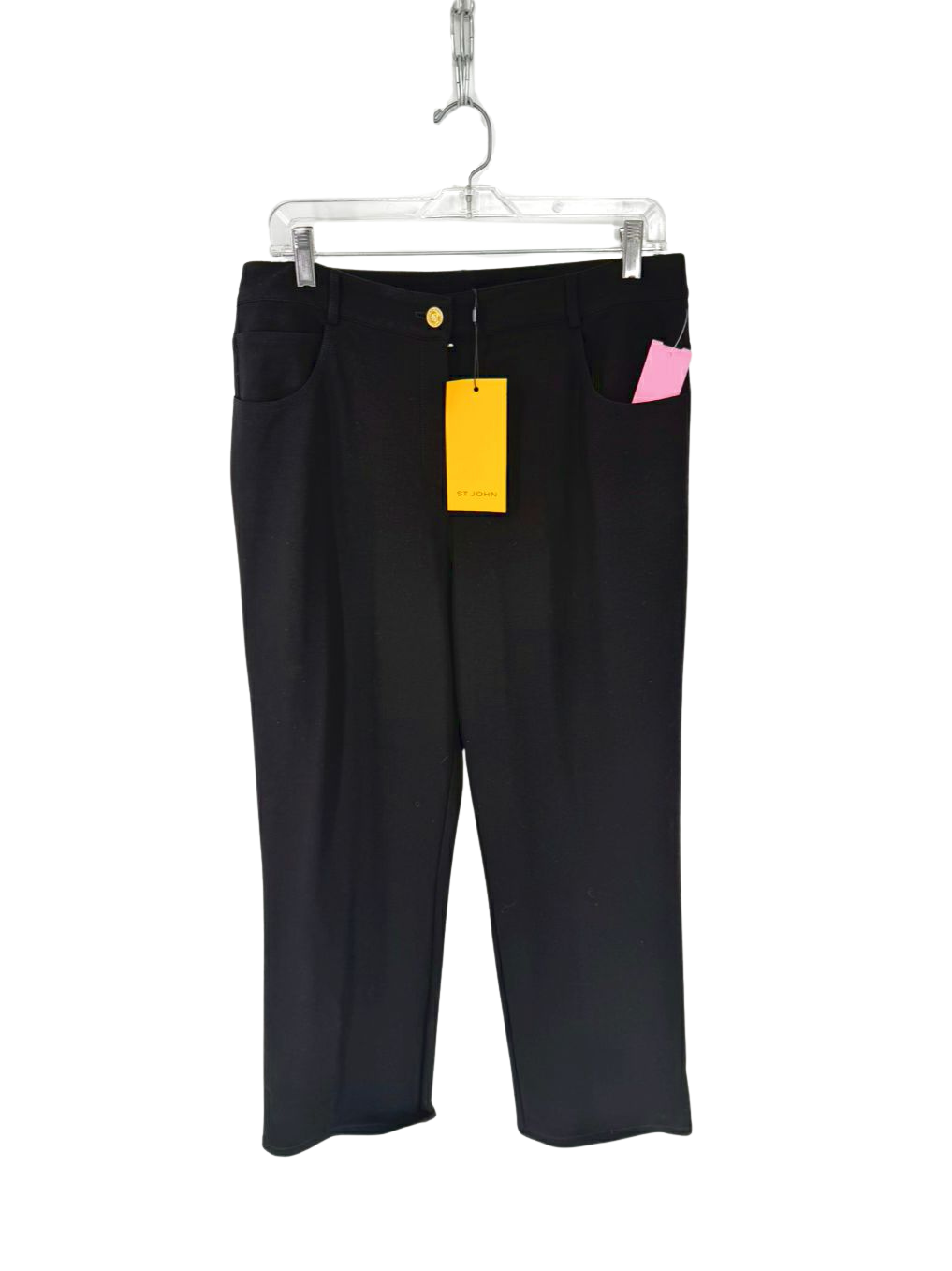 ST. JOHN CAVIAR Marie Wmn's Size 10 Black Pants NWT