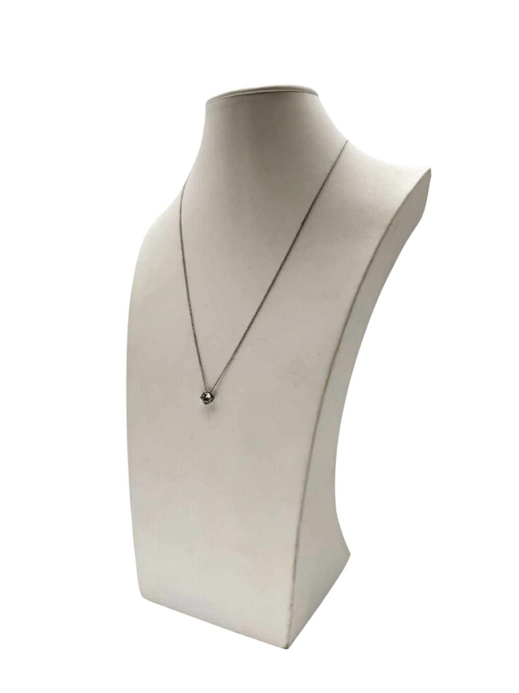 LAFONN STERLING SILVER 925 Crystal Solitaire Pendant Necklace