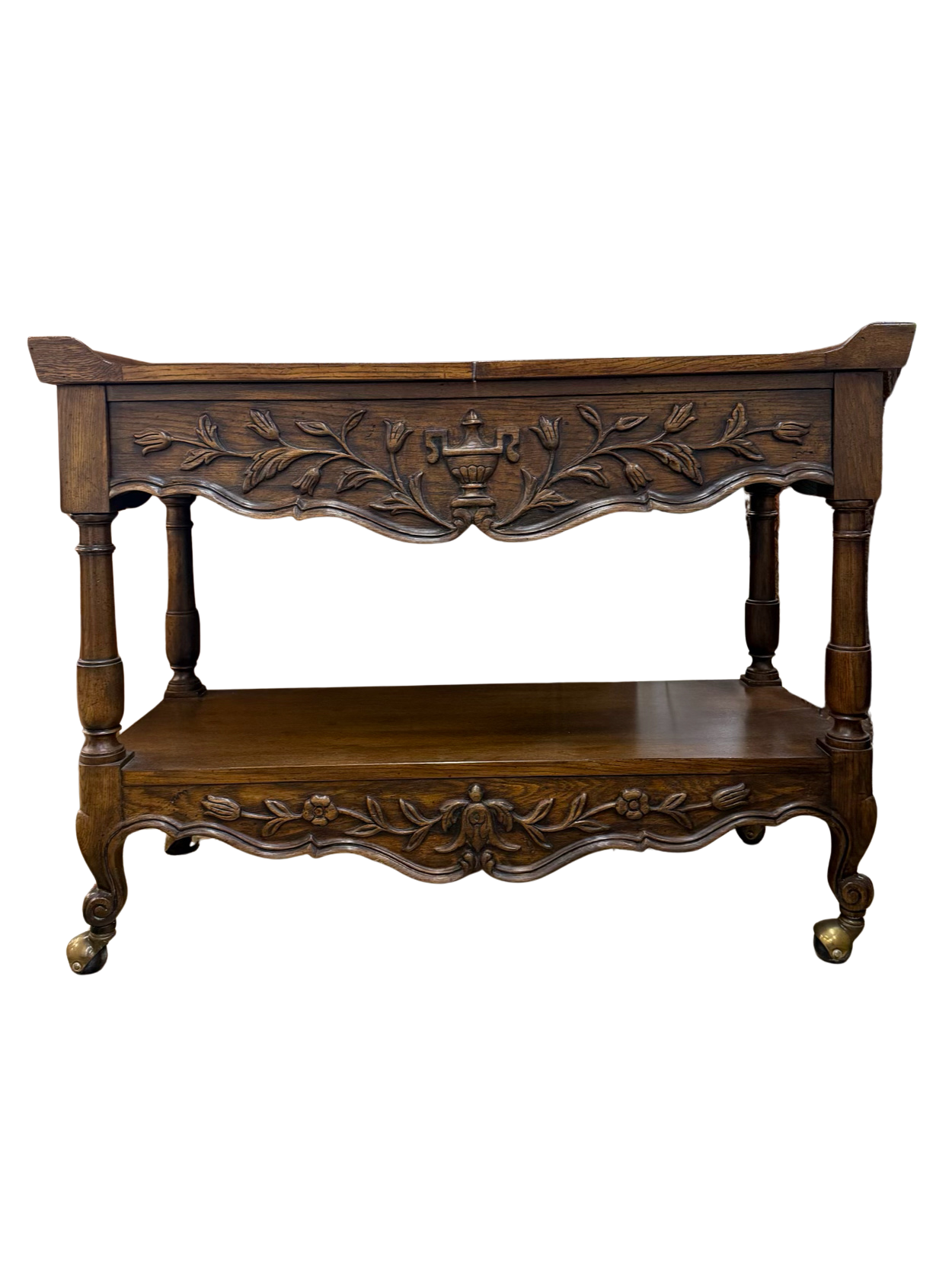 Wood Carved Server Table