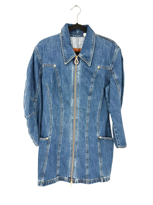 CULT X GAP Size M Blue Denim Zipper Detail Dress