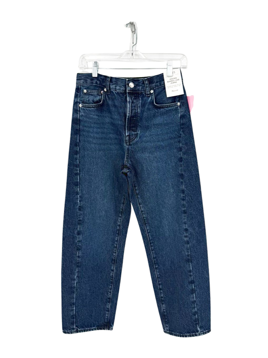 MADEWELL Size 25 Blue Denim Barrel Jeans NWT