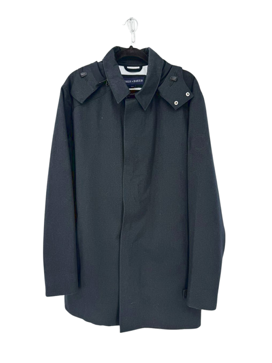 FISHER + BAKER Size XL Navy Hooded Jacket