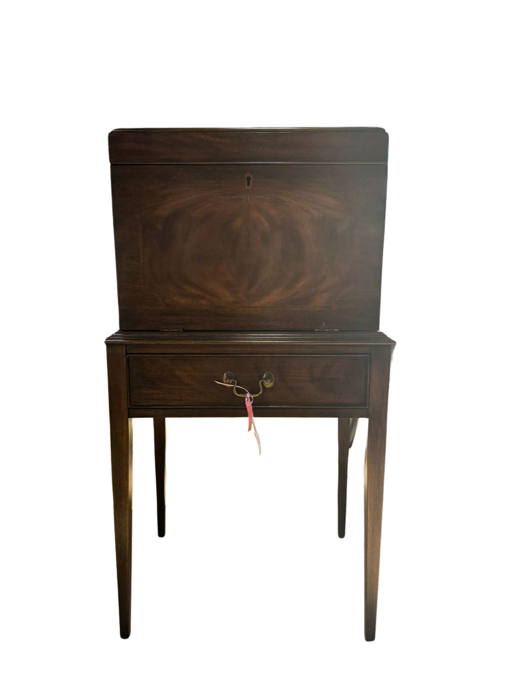 VIRGINIA GALLERIES Brown Wood Federal Silver Chest
