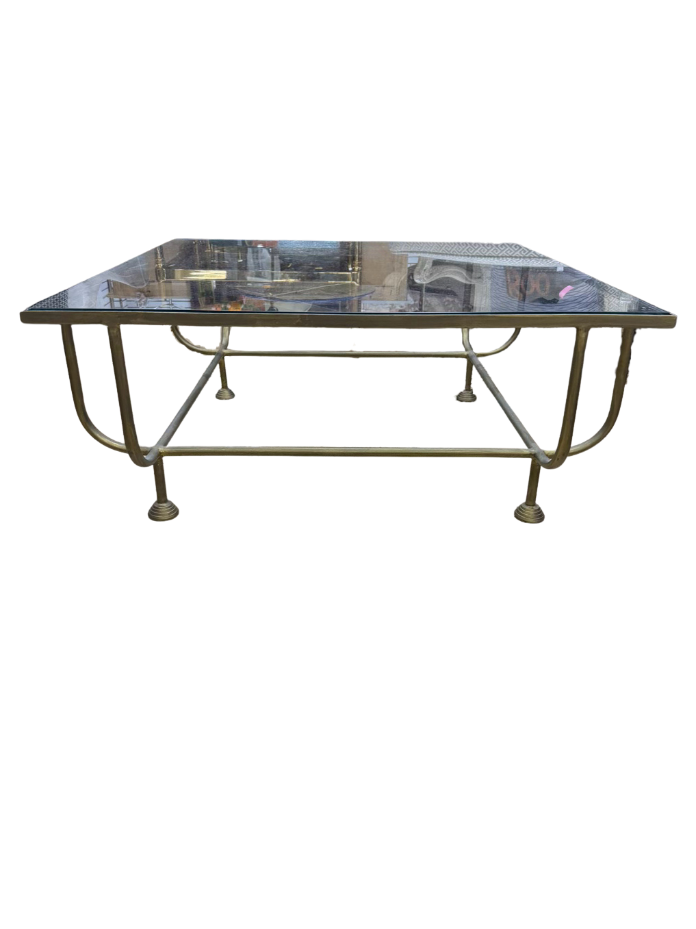 Brass & Glass Coffee Table