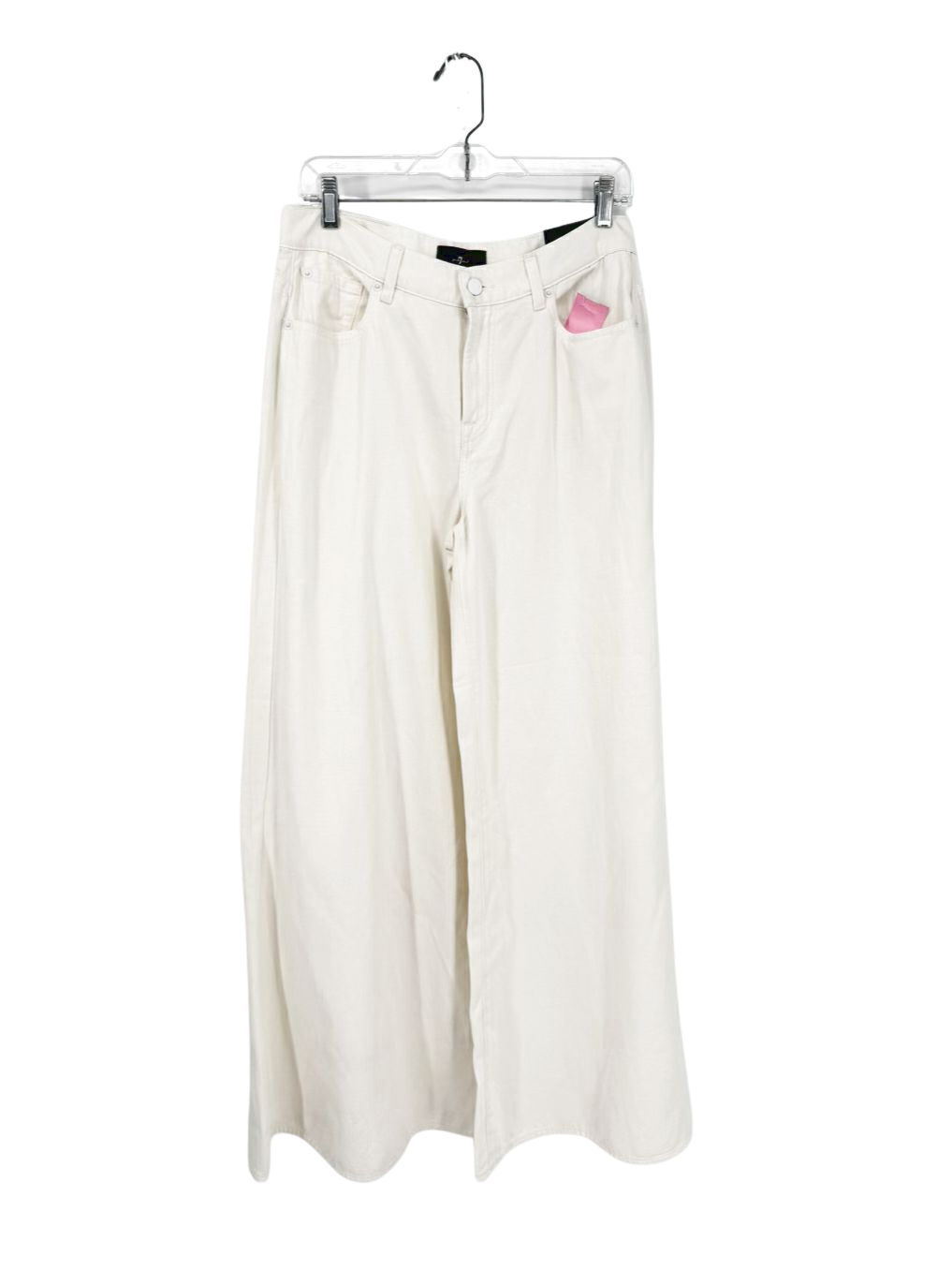 7 FOR ALL MANKIND Wmn's Size 29 Off White Denim Wide Leg Pants NWT