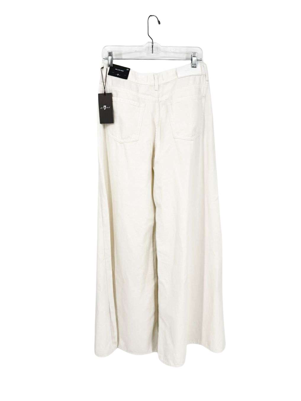 7 FOR ALL MANKIND Wmn's Size 29 Off White Denim Wide Leg Pants NWT